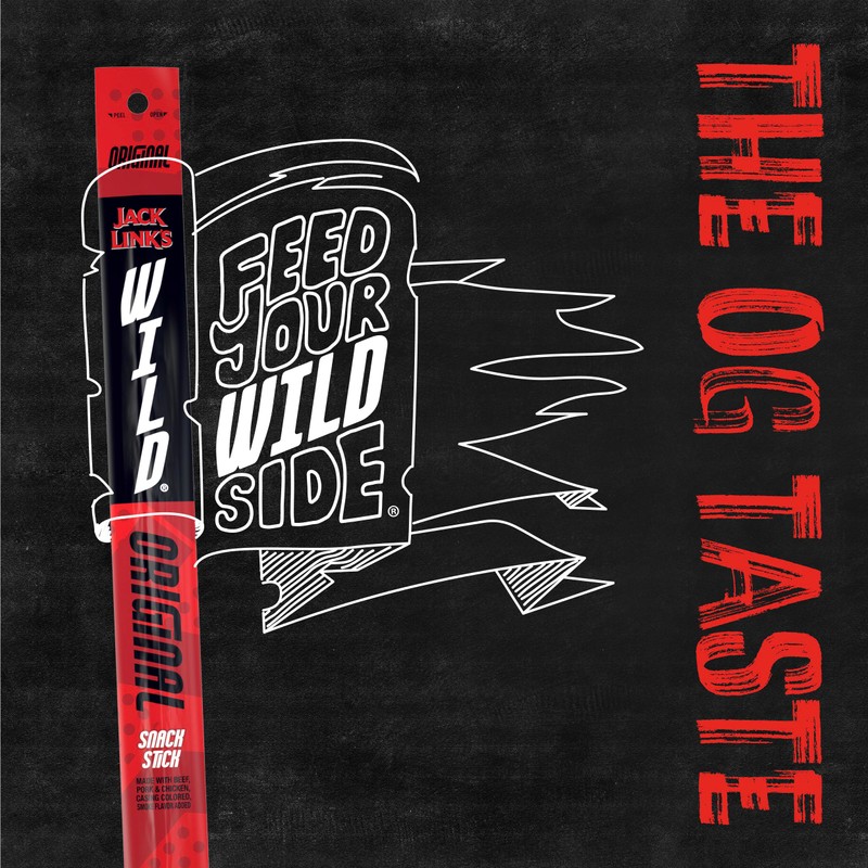 Jack Link's WILD Snack Sticks, Original - Protein Snack Sticks
