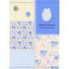 Nakabayashi 5PL-270-31-B Pocket Album, Patchwork, Blue