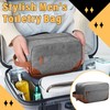 Stylish Men’s Toiletry Bag – PU Leather Base & Canvas