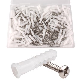 ZUYUEE 240-Piece Dowels and Rustproof Screws Set, (7 x 30 mm) Dowel Set