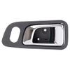 TRQ Front Right Interior Door Handle Dark Gray Housing With