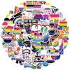 AUCEKO Pack of 100 Gay Pride Stickers Pack Rainbow Sticker