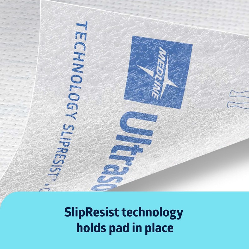 Medline Ultrasorbs Drypads with SlipResist Technology, 30" x 36", 70