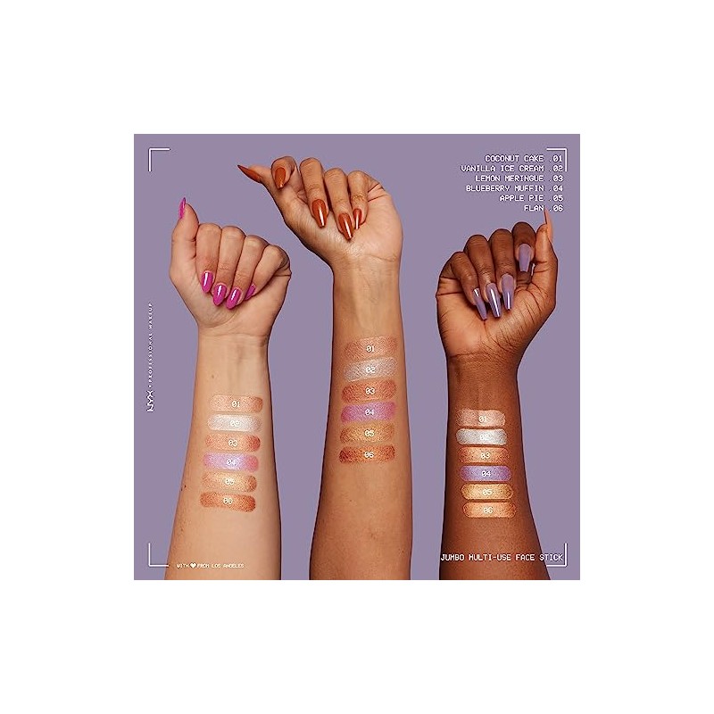 Nyx Professional Makeup, Iluminador Jumbo Highlighter, Tono Flan