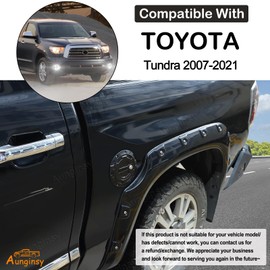 Aunginsy Car Fuel Tank Cap Replacement Anti-theft Lock Cap Compatible with Toyota Tundra 2007-2021 Door Fuel Tank Cover W/Lock Gas Cap Tank Trim Cover Fuel Filler Door Protector Accessories,Mech Style