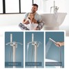 Aolemi Freestanding Bathtub Faucet Floor Mount Tub Filler with Handheld
