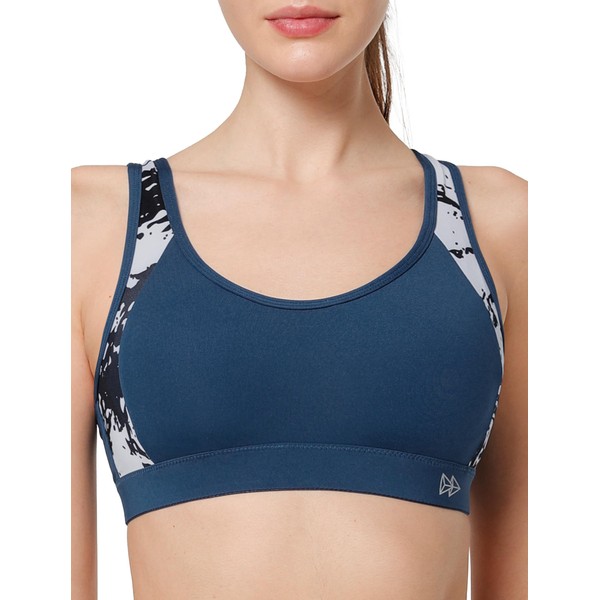 Yvette Sports Bra High Impact Womens 32A-48DD Cross Back Push