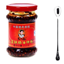Lao Gan Ma Spicy Chili Crisp (Chili Oil Sauce) - 7.41 Ounce+ Only one NineChef Spoon