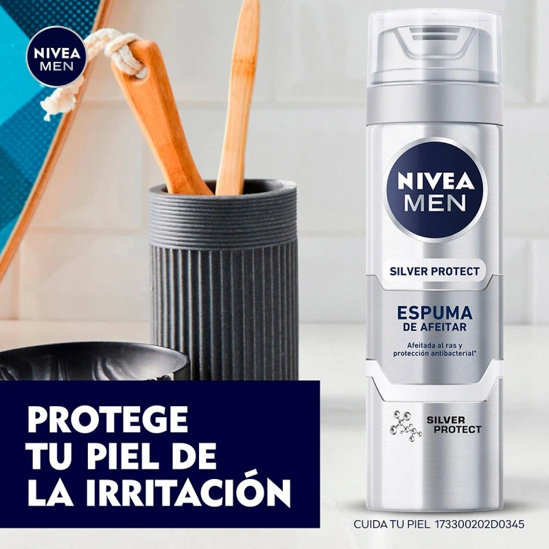 Espuma para afeitar Nivea men silver protect 200ml