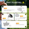 VEXOMIX Foldable Metal Roundnet Game Set for Outdoor Lawn &