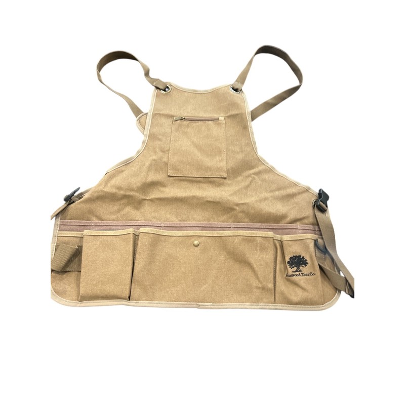 Ironwood Tool Co Garden Tool Apron Waxed Canvas Pockets Shoulder