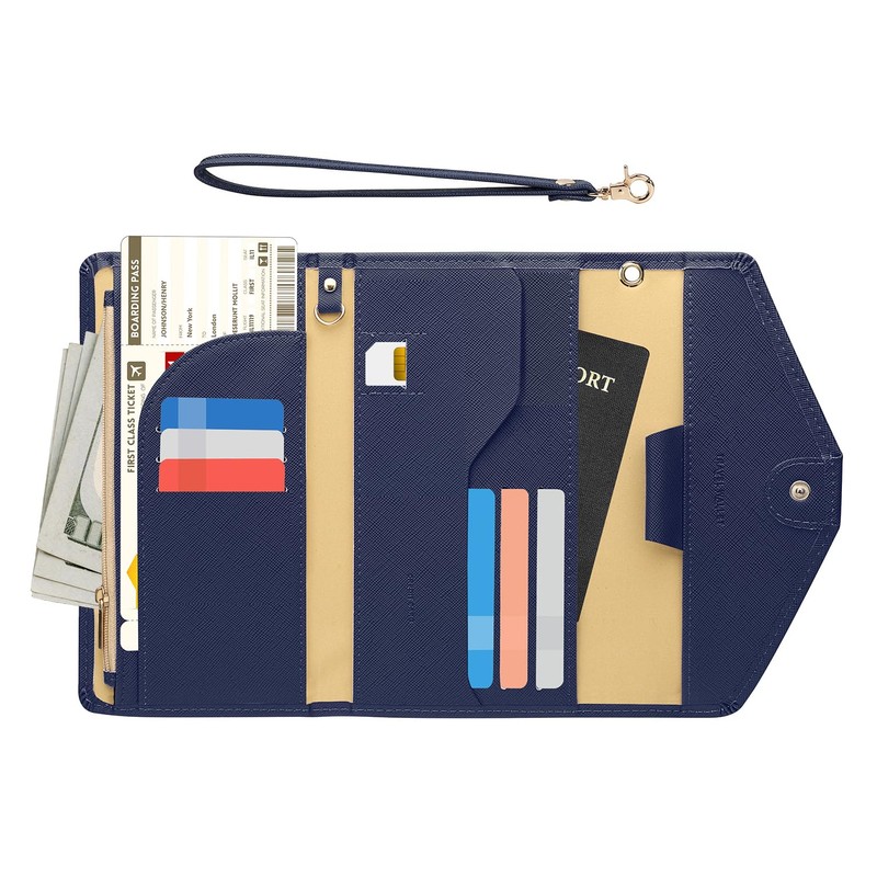 Zoppen Passport Holder for Women Travel Wallet RFID Blocking Passport