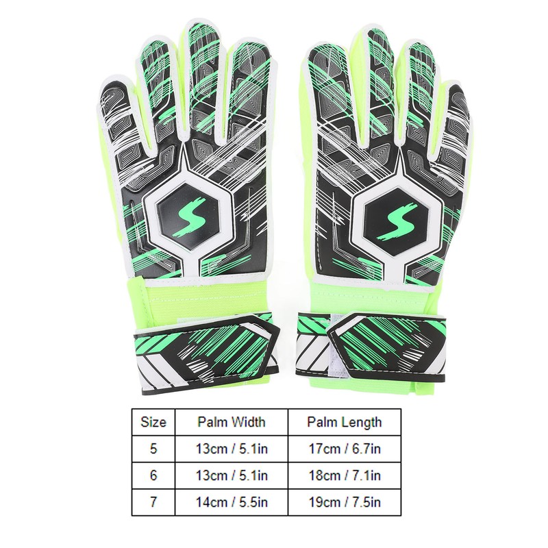 1 Pair Kids Soccer Gloves Latex Collision Resistance Football Goalkeeper