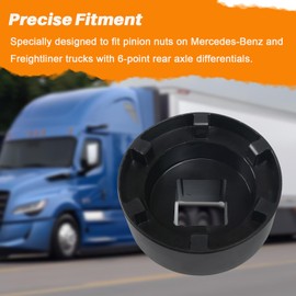 DDE W742589020700 6 PT Pinion Nut Socket Tool Compatible with Mercedes Truck/Freightliner