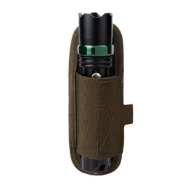 TACNEX Compact Tactical Flashlight Holster Duty Belt Flash Light Pouch MOLLE Vest Backpack Light Holder Adjustable Torch Carrier Stretchable Light Sheath fit 1"-1.25" Barrel Dia Vertical Carry RG