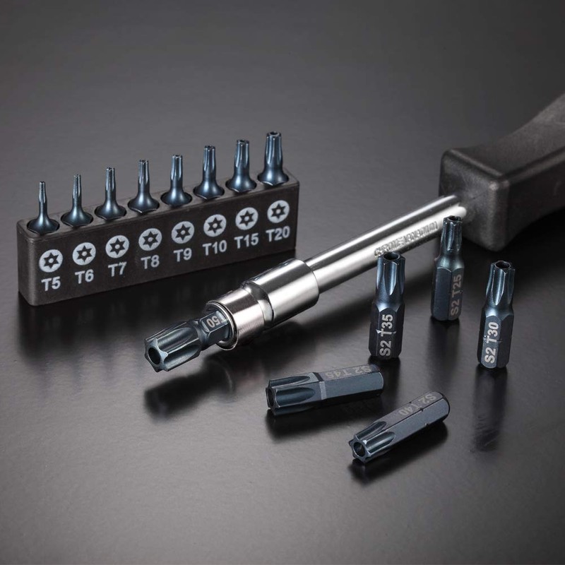 ARUCMIN 16-Piece Security Torx Bit Set T5-T50, Tamper Resistant Star