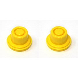 JSP Manufacturing 2Pack Blitz Yellow Gas Can Spout Cap fits self-Venting Gas can spouts 900302 900092 900094 Aftermarket (SPOUTS NOT Included)