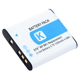 STK NP-BK1 NP-FK1 Battery for Sony Cybershot MHS-PM5 DSC-W180 MHS-CM5 DSC-W370 DSC-S980 DSC-S750 DSC-S780 DSC-S950 DSC-W190 MHS-CM1 MHS-PM1 cameras