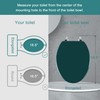 Angol Shiold Wood Toilet Seat, Zinc Alloy Hinges (Elongated, Dark