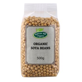 Organic Soya Beans 500g by Hatton Hill Organic | Cooking, Perfect for Tofu, Milk, and Soups
