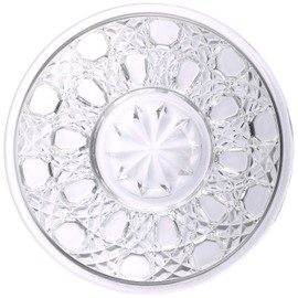 Hirota Glass, Small Plate, Transparent, φ4.3 inches (11 cm), Reprint, Showa Modern 320N