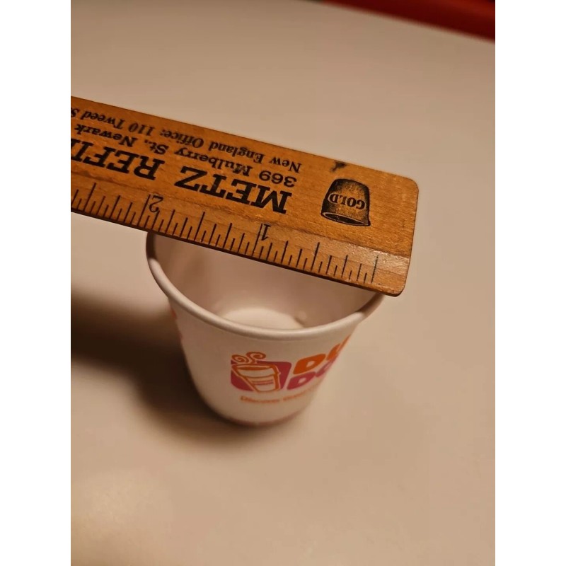 Dunkin' Donuts ONE Dunkin Donuts 4OZ White Paper Store Coffee