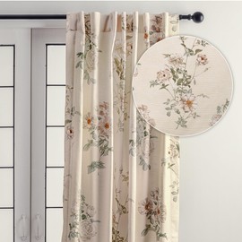 Maison d'Hermine Curtains for Living Room 100% Cotton 84 inch Length One Panel Window Curtains for Bedroom with Loop & Rod Pockets - Villette Dove Grey, 50" W x 84" L