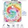 visesunny Barber Cape Rainbow Tie Dye Pattern Polyester Hair Cutting