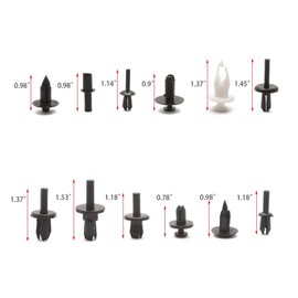 Xotic Tech 350pcs Car Body Plastic Rivets Clips Fasteners Push Retainer Expansion Screws Kit Auto Push Pin Rivets Bumper Door Trim Panel Fender Clips Compatible with GM & Ford & Toyota/Honda/Chrysler