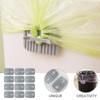 Zerodeko 16Pcs Garbage Bag Fixing Clamps Non-Slip Self-Adhesive Trash can