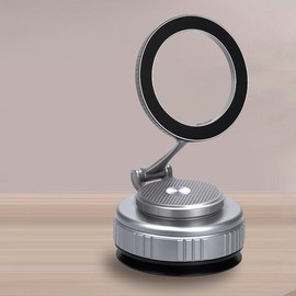 MYSISLE Upgraded Vacuum Magnetic Phone Holder, 360° Strong Suction Cup Car Phone Mount for Phone16/15/14/13/12 Series, for Smooth Surfaces