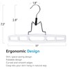 Premium Skirt Hangers 2-Pack - Thin Space-Saving Skirt Hanger Set