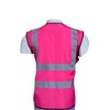 RG High Visibility Pink Safety Vest with Reflective Strips (AU,