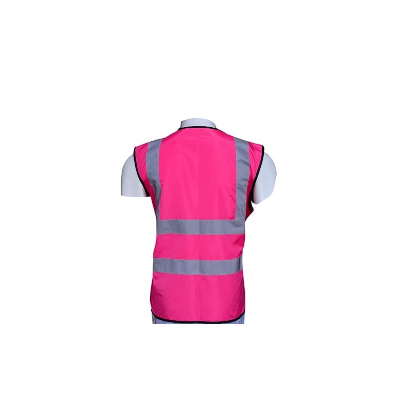 RG High Visibility Pink Safety Vest with Reflective Strips (AU,