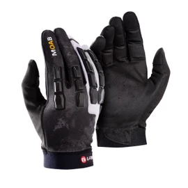 G-Form Moab Mountain Bike Gloves - Cycling Gloves for Mountain Biking and Dirt Biking - Black/White, Adult Large