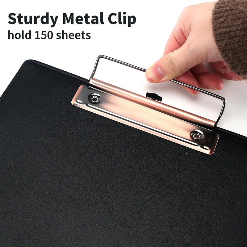 URbantin A5 Clipboard, Pack of 3 Clipboards with Hole for