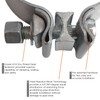 ROADFORMER 5 inch Exhaust Clamp Narrow Band Clamps - Aluminized