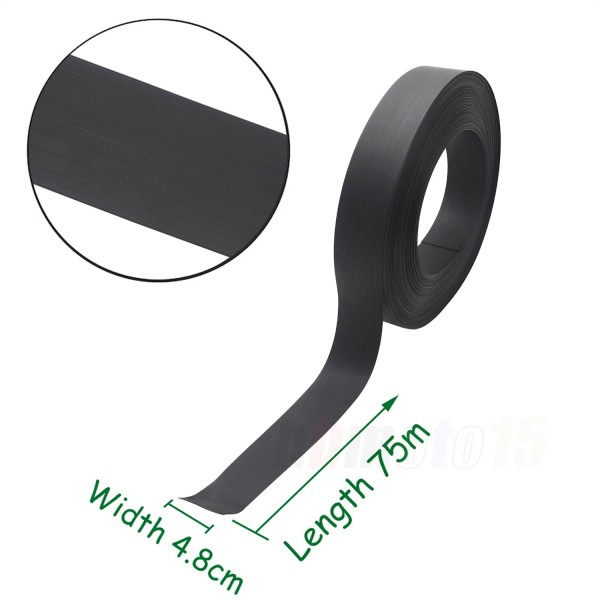 Xinyun spare parts W48mm L: 75m Black PVC Decorative Tape