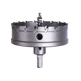 110mm Hole Saw LAIWEI Carbide Hole Cutter Stainless Steel Metal Drill Bit Tungsten Alloy Tip Cutting Diameter (4-5/16"TCT Hole Saw)