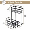 Rice rat Coffee Syrup Organizer Rack, (4 Bottle Capacity),2 Tier