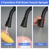 iFealClear Kitchen Faucet Head Replacement, 3 Modes Pull Down Faucet