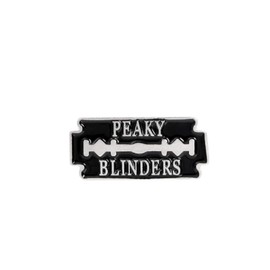 Creative Geometry Black Brooch Peaky Blinders Gangster Biography Blade Pins Alloy Badge Clothes Bags Accessories Jewelry