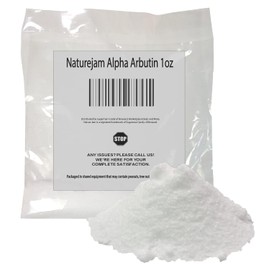 Naturejam Alpha Arbutin Powder Pure Skin Whitener Brightener Dark Spot Corrector, unifica el tono de la piel y ayuda con la hiperpigmentación (1 onza)