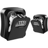 Key Lock Box, Resettable 4 Digit Combination Spare Key Safe