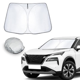 CDEFG Kompatibel mit Nissan X-Trail T33 e-Power/Hybrid 2024 2022 2023 Sonnenschutz Abdeckungen Frontscheibe Sonnenschirm Die Vordere Schallwand Windschutzscheibe Auto Sonnenblende X-Trail Zubehör