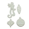 Yolli Christmas Baubles and Ribbon/Bow Fondant Cutter Set - 1