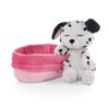 NICI 47891 Sleeping Pets, Puppies, Sleeping Dalmatian Puppy in Basket,