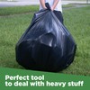 ToughBag 95-96 Gallon Trash Bags Heavy Duty, Black Garbage Bags