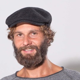 STETSON Men's Texas Wool Herringbone Newspaper Cap, brown, M