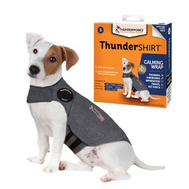 Thundershirt Chaleco Antiansiedad para Perros Small Gris Jaspeado Tela Elástica